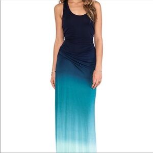 Young Fabulous Broke Blue Ombré Maxi with slit L